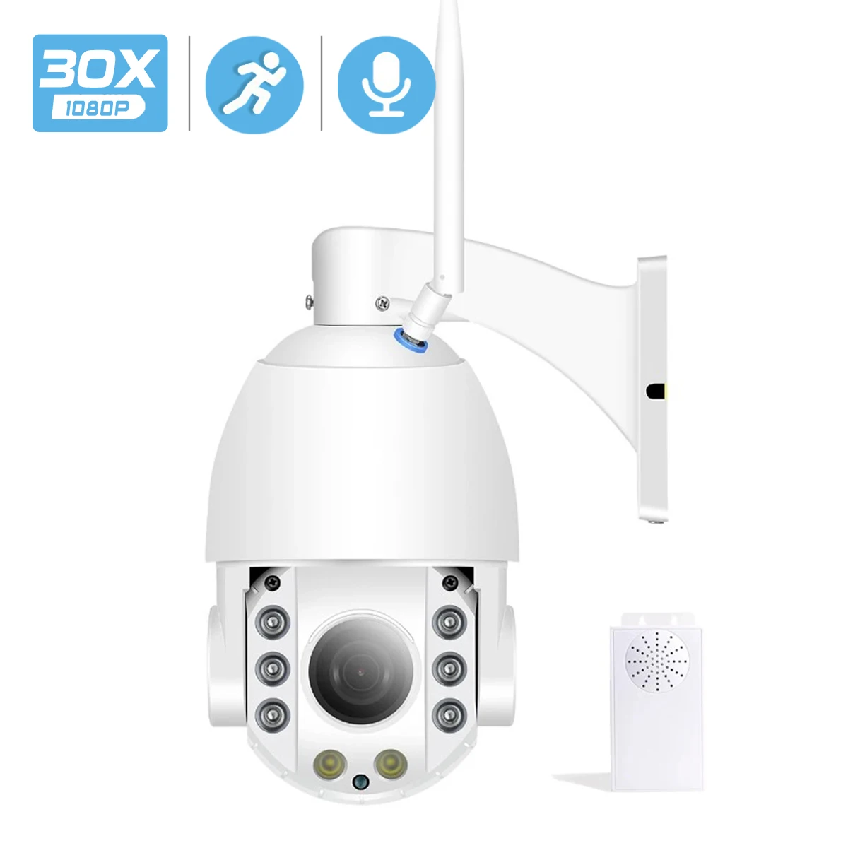 BESDER 30X Zoom PTZ WiFi IP камера 1080P наружная скоростная купольная Full Color ночное видение