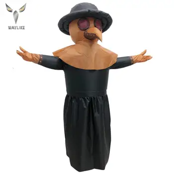 

Waylike Halloween Plague Doctor Inflatable Costume Halloween Cosplay Costumes Party Role Play Props Suite