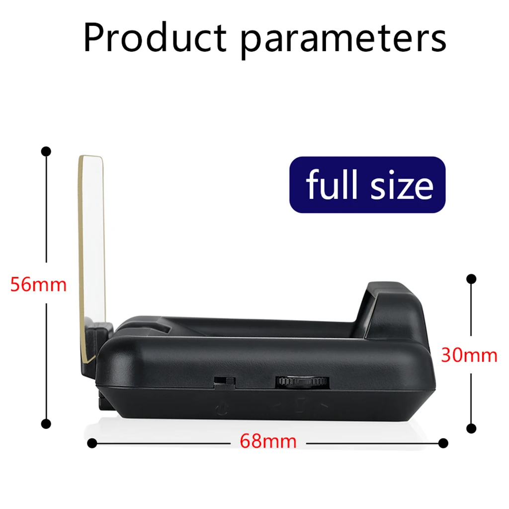 HUD Mirror Car LED Head Up Display Windshield Speed Projector Security Alarm Water Temp Overspeed KMH RPM Voltage Speedometer