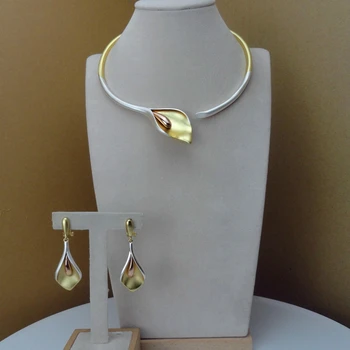 

Yuminglai 2019 Elegant Leaf Design Dubai Luxury Jewelry Sets for Women FHK8937