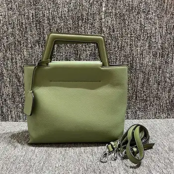 

Genuine Leather Handbags 2020fashion Simple Top Layer Cowhide Handbags Temperament Pure Leather Women's Shoulder Bag Louisvuiton