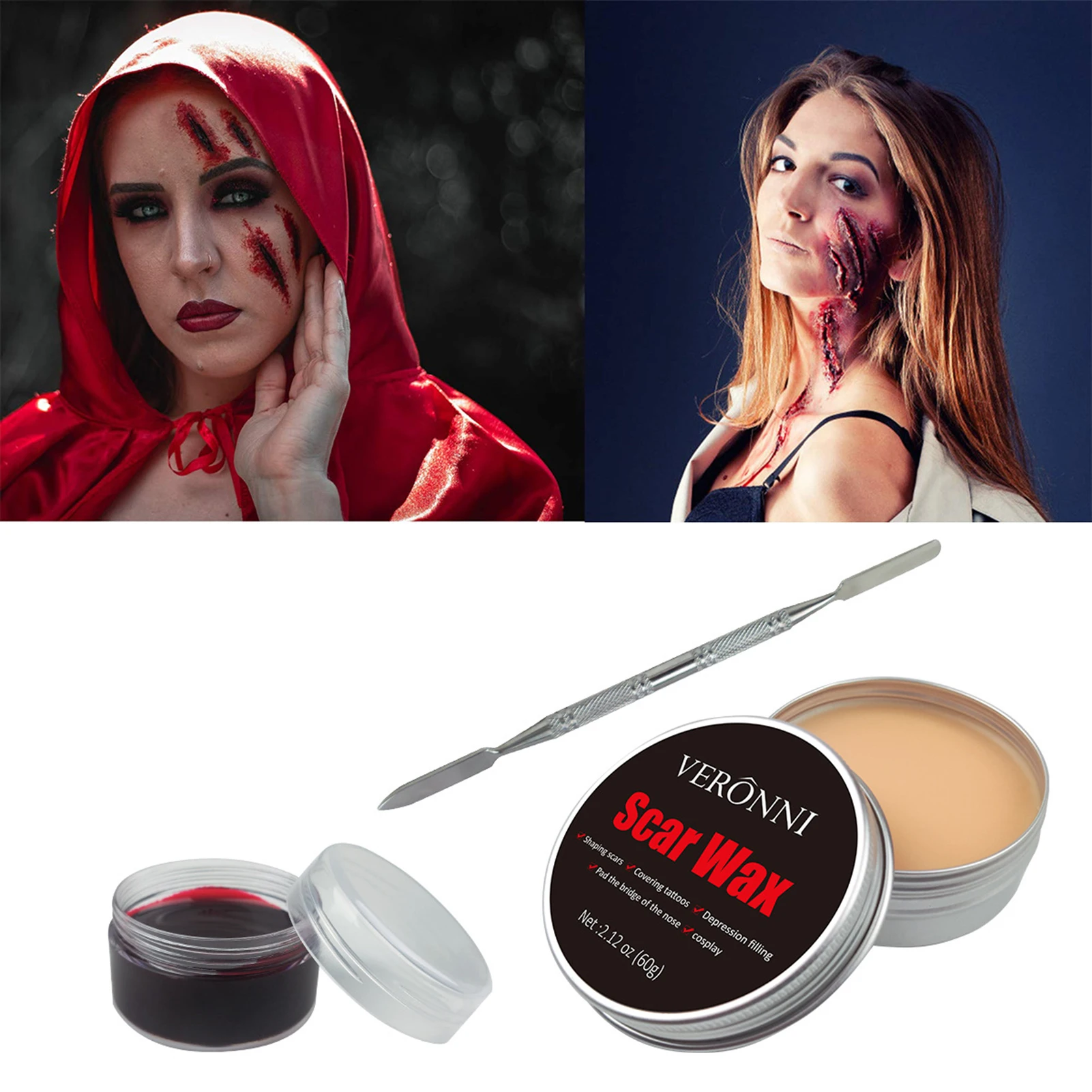 Set De Maquillaje Halloween Liquid Latex Makeup Old Age Face Special  Effects Prosthetics - AliExpress