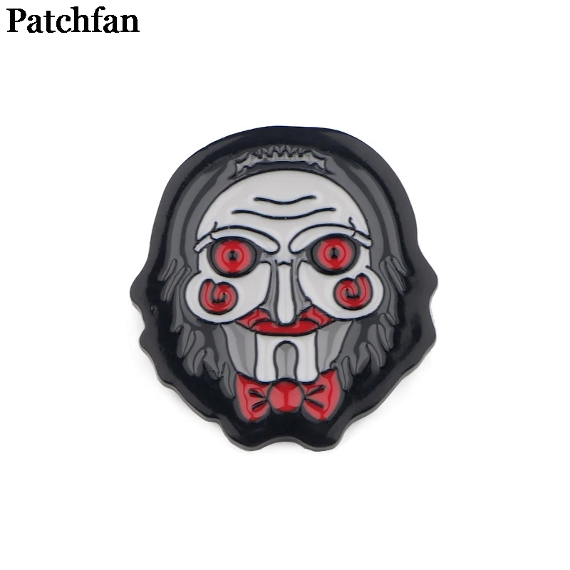

20pcs/lot Patchfan Billy The Puppet Zinc alloy tie pins badges para shirt bag clothes cap backpack shoes brooches badges A2347