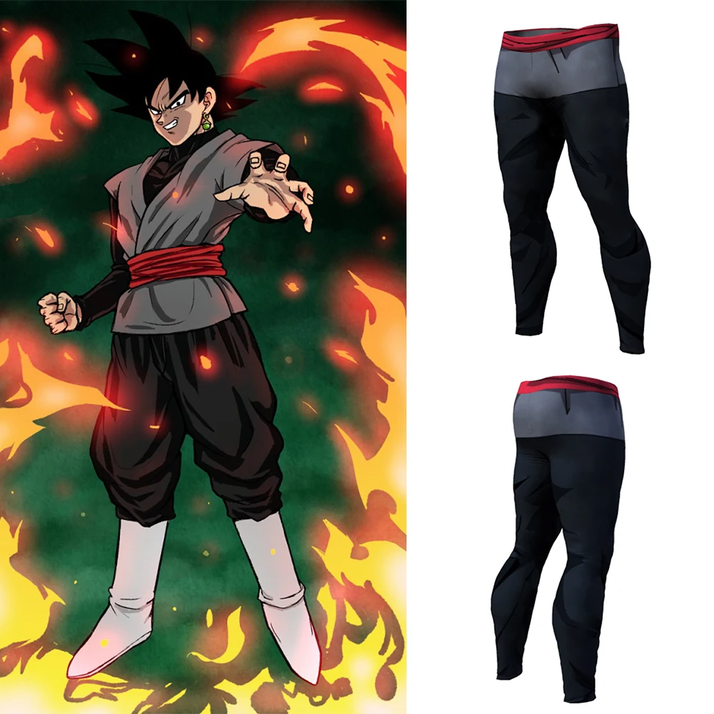 

2020 Autumn New Men's 3d Printing Dragon Dall Z Pants Gym Fitness Running Sprotwear Tights Trousers Breathable Quick Drying