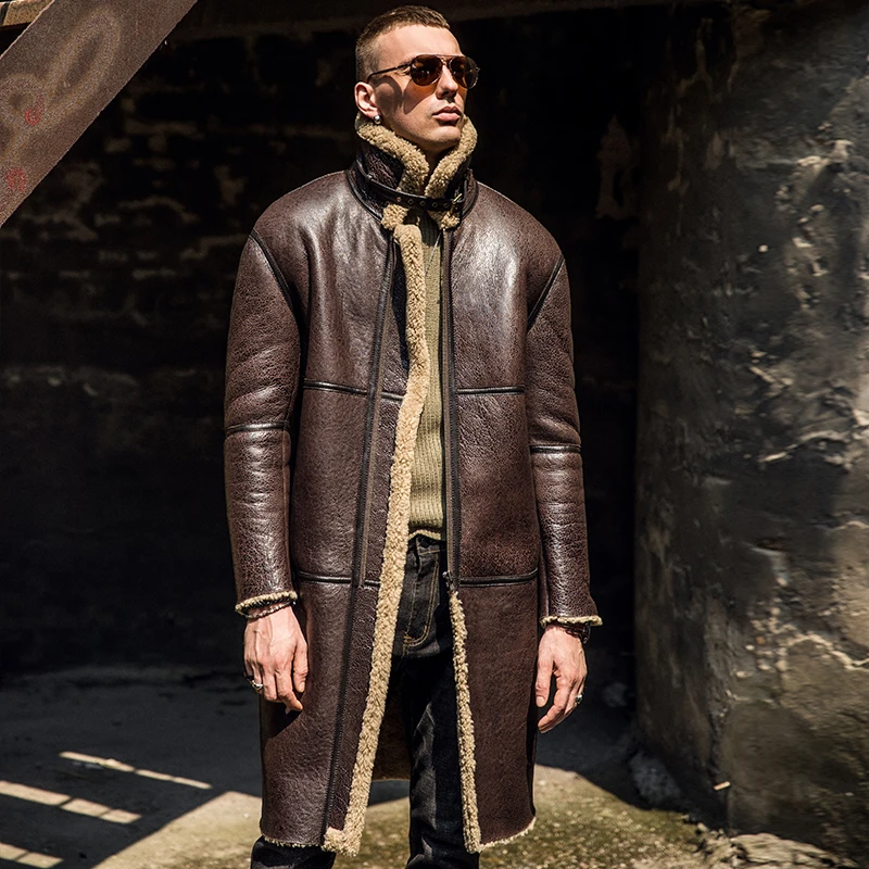 Winter Natuurlijke Echt Leer Bont Jas Mannen Kleding Mode Streetwear 100% Echte Bontjas Man Wol Liner Schapenvacht Jassen 9072 Winter Natuurlijke Echt Leer Bont Jas Mannen Kleding Mode Streetwear 100% Echte Bontjas Man Wol Liner Schapenvacht Jassen 9072