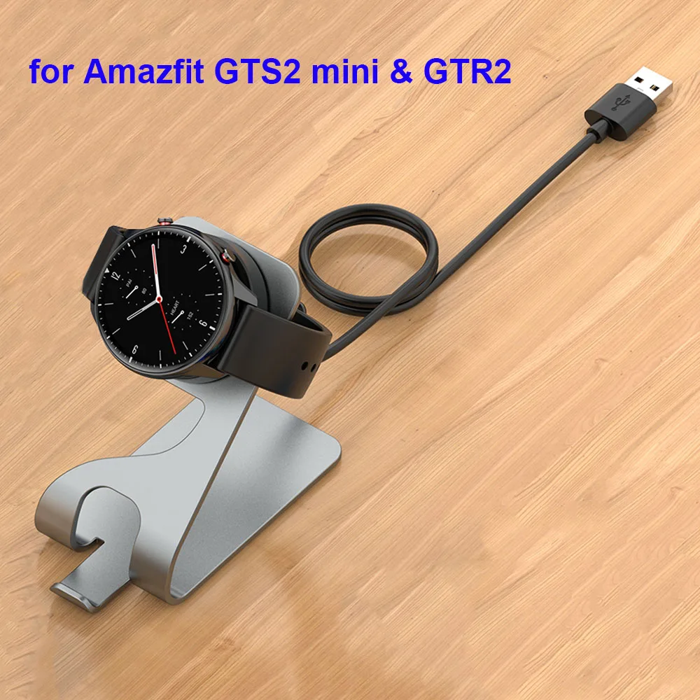 

Charger Stand for Amazfit GTR 2/ GTR 2e/ GTS 2 Mini/ GTS 2e/ BIP U Pro/ Zepp E/ Zepp Z/ T-REX Pro USB Charging Cable 5ft /150cm