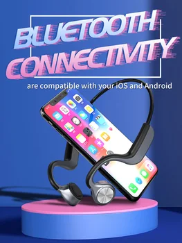 

Sweatproof E9 Wireless bone conduction Headset BT5.0 Sports head phones Waterproof Bone