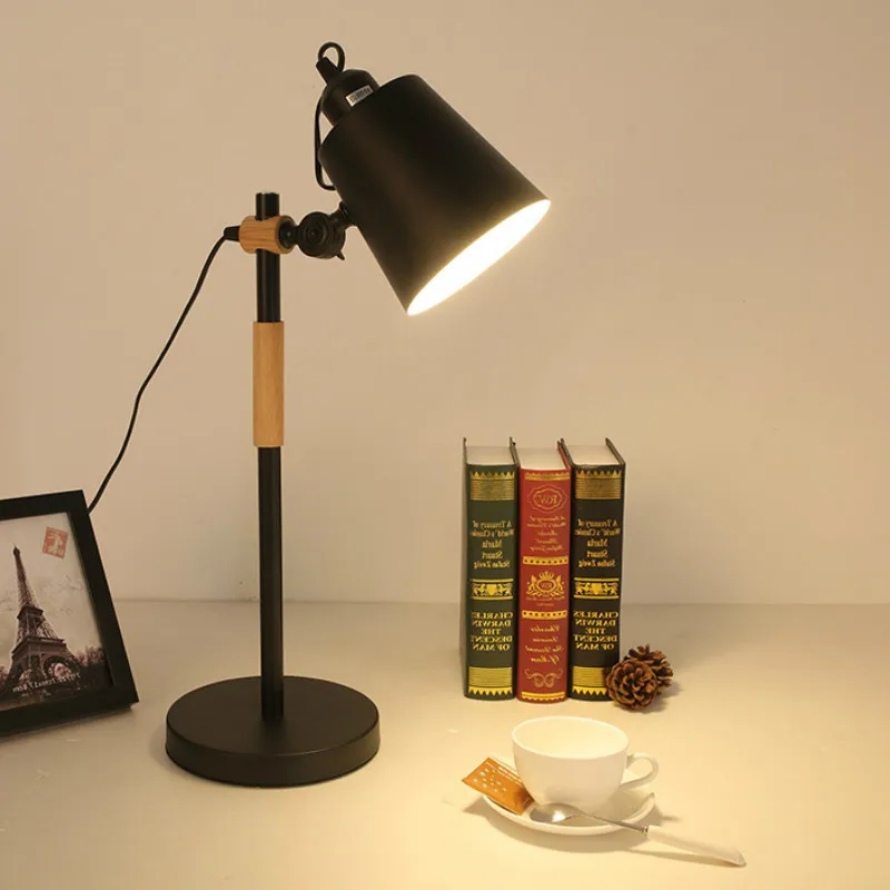 

Northern Europe LED Table Lamp Eye Protection Desk Lamp Students Desk Lights Modern Simple Bedroom Study Reading Standing Lamp