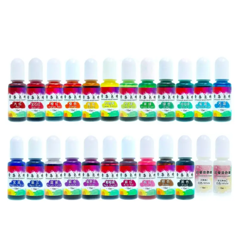 24 Colours Epoxy Pigment Liquid Colorant Dye Ink Diffusion Resin Jewelry Makin B85D | Украшения и аксессуары