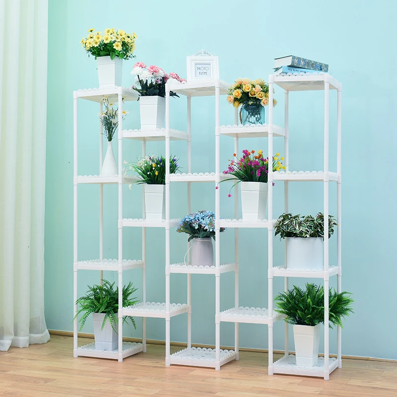 

Multi-storey Room Introspection Space Balcony A Living Room Botany Frame Chlorophytum Green Luo Plastic Flower Rack Shelf