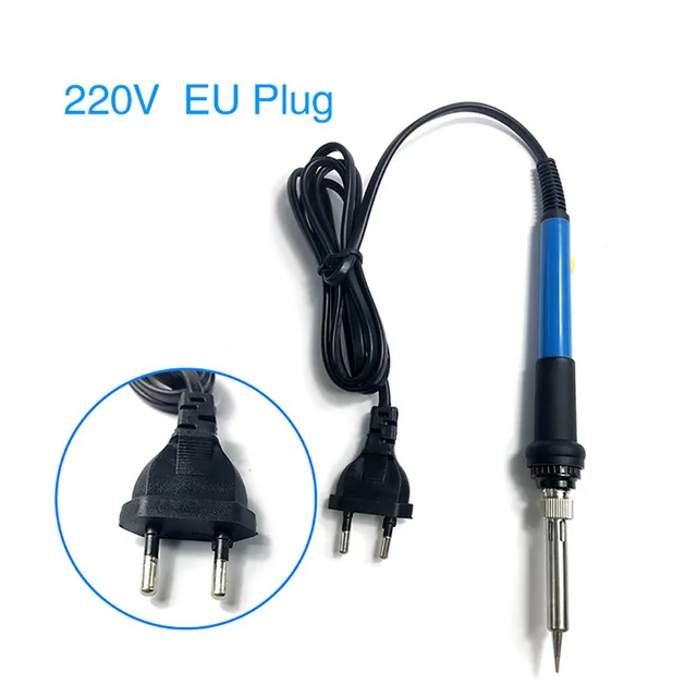 60W Electric Soldering Iron Kit Solder Tools Station Handle Heat Repair Welding High Quality Wood Burning Tool | Инструменты