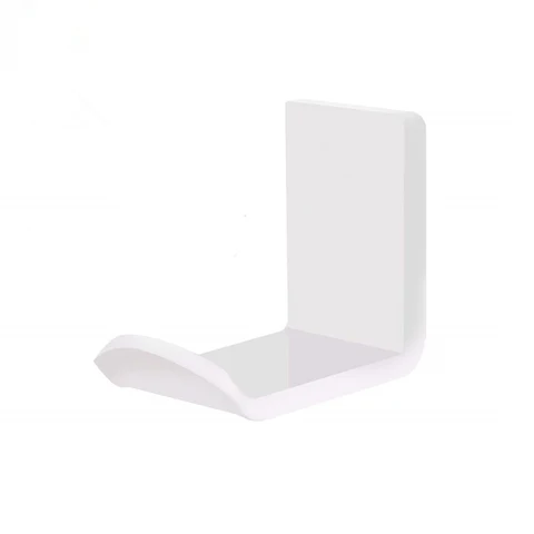 Acrylic Headphone Bracket Hanger Under Desk Wall Mounted Headset Holder Hook Earphone Sticky Display Stand Organizer