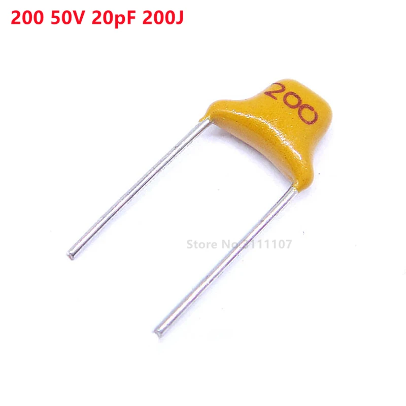 100pcs/lot Multilayer ceramic capacitor 200 50V 20pF 200J P=5.08mm 18values 10pcs 180pcs 50v monolithic ceramic capacitor 20pf 1uf 103 105 5 08mm ceramics capacitors monolithic capacitors mlcc