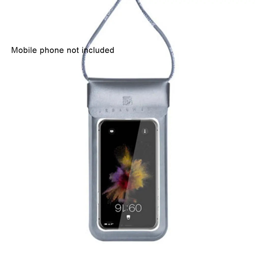 Водонепроницаемый чехол для мобильного телефона, серебряный, 6,0 дюймов, цифровой, для дайвинга, с сенсорным экраном, универсальный, для плавания, водонепроницаемый и пылезащитный чехол для телефона