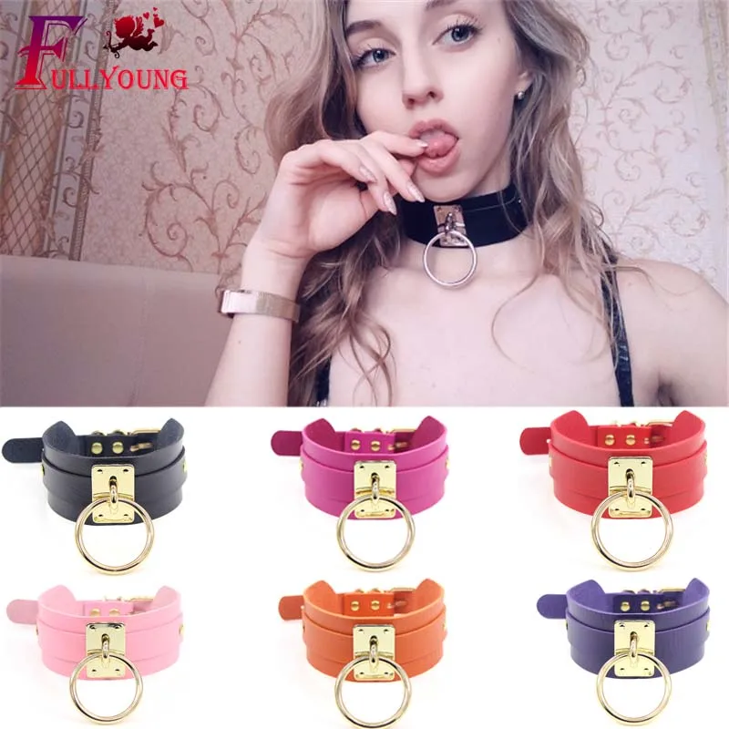 Fullyoung женский новый воротник из искусственной кожи широкий шейный ремешок