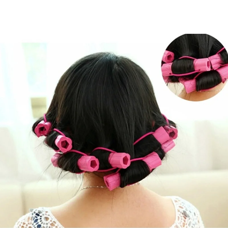 6pcs Magic Foam Sponge Hair Curling Iron DIY Wavy Hair Tools