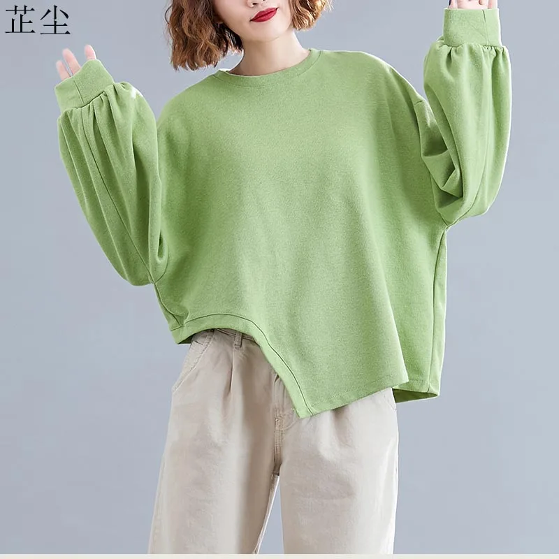 

2019 Autumn Winter Oversize Hoodies Sweatshirts Women Loose Thicken Cotton Batwing Pullover Plus Size Sweatshirt Sudadera Mujer