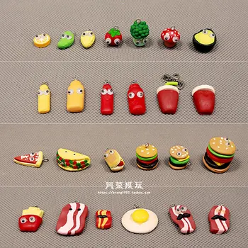 

Polymer Clay Candy Toy Mini DIY Hand Made Doll Hamburg Hot Dog Bacon Corn Shiitake Mushrooms Food Model Kids Toys Home Decor