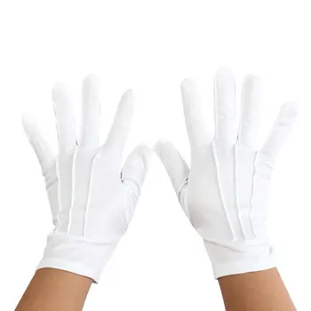 

White cotton gloves can wash your hands to prevent thin male cotton thread sleeveless round neck