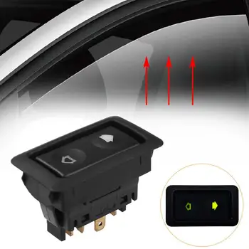 

Universal Auto Car Power Window Glass Control Switch 6 Pin 12V 24V ON/OFF SPST Rocker Car Repair Replace Accessories #807