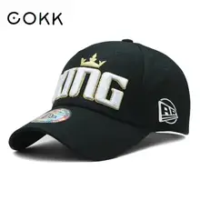 Хлопковая бейсбольная кепка COKK для мужчин и женщин, бейсбольные кепки с вышивкой для женщин, уличная Спортивная Кепка Snapback Bone Dad Hat, Корейская