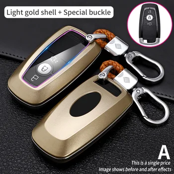 Carbon Fiber Car Smart Key Cover Case Fob Ford Fusion Mustang Explorer F150 F250 F350 Ranger Mondeo Protect Shell Accessories - Carbon Fiber Car Smart Key Cover Case Fob Ford Fusion Mustang Explorer F150 F250 F350