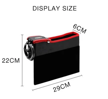 

Car Seat Storage Bag Stowing Tidying For Phone Coins Cigarette Keys PU Leather Car Seat Side Storage Box Multifunction Organizer