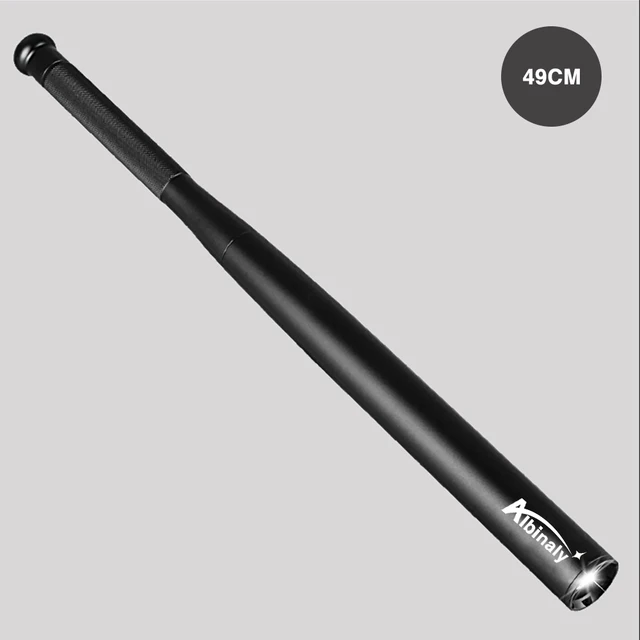Baseball Bat LED Flashlight waterproof Super Bright Baton aluminium alloy Torch for Emergency and Self Defense 49CM