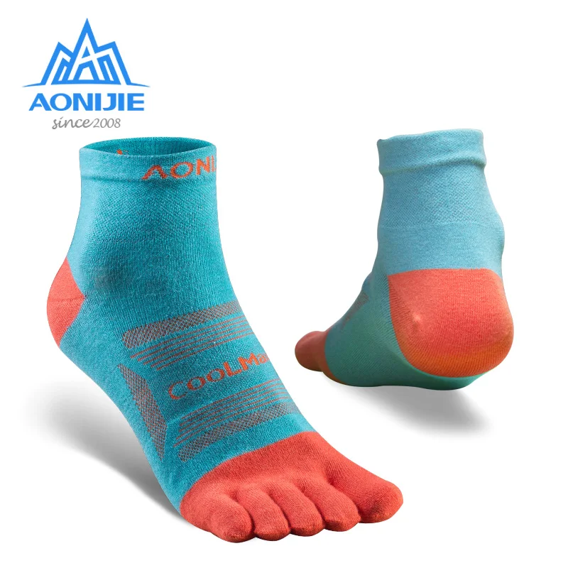 Running Socks 3Pairs/Set Breathable Five Toe Socks Ultralight Low Cut Athletic Quarter Socks Outdoor Sports Trail Running Cycling
