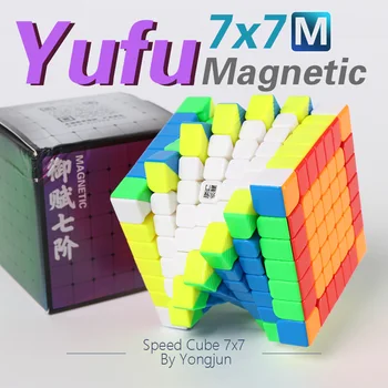 

7x7x7 Cube Puzzle Magnet Speed 7x7 Cube Magnetic Yongjun Yufu M Cubo Magico Toy For Children Neo Cube 7x7