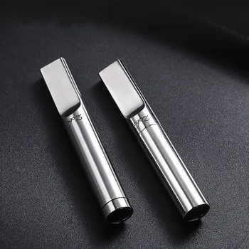 

Luxury Stainless Steel Cigarette Holder Filter Tobacco Smoking Pipe Herb Cleaning Recycling Smoke Cigar Holder Husband Gift Box