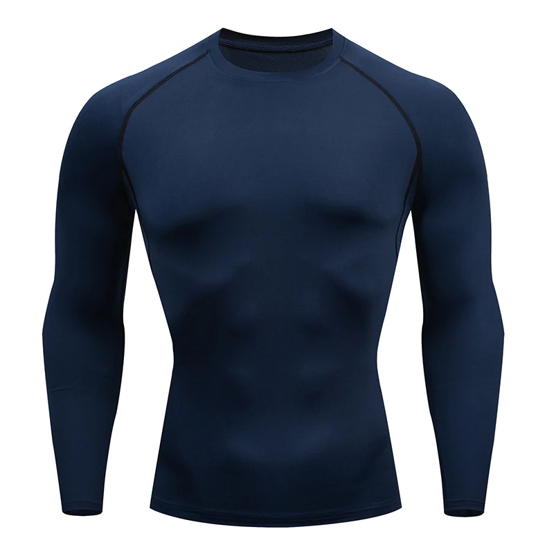 Компрессионная рубашка мужская футболка Зимняя горячая футболка Рашгард ММА нижнее белье - Цвет: 1
