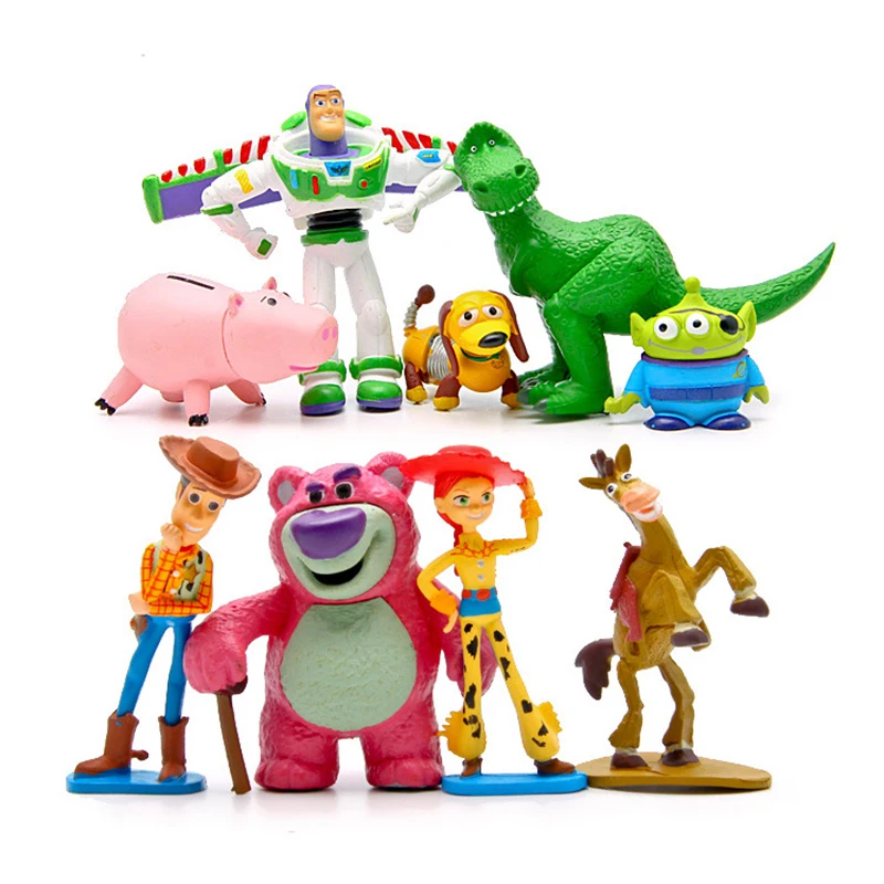 6/7/9/10/12 шт набор disney мультфильма «История игрушек», 4 с рисунком Базза Лайтера одежда для улицы; Dog Lotso яблочко лошадь-трансформаторы приобретаемые форму игрушки для детей рождественские подарки