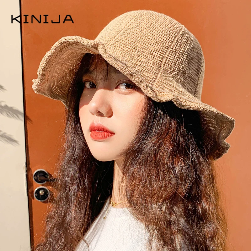 Новая летняя женская хлопковая соломенная шляпа от солнца пляжная для отдыха на