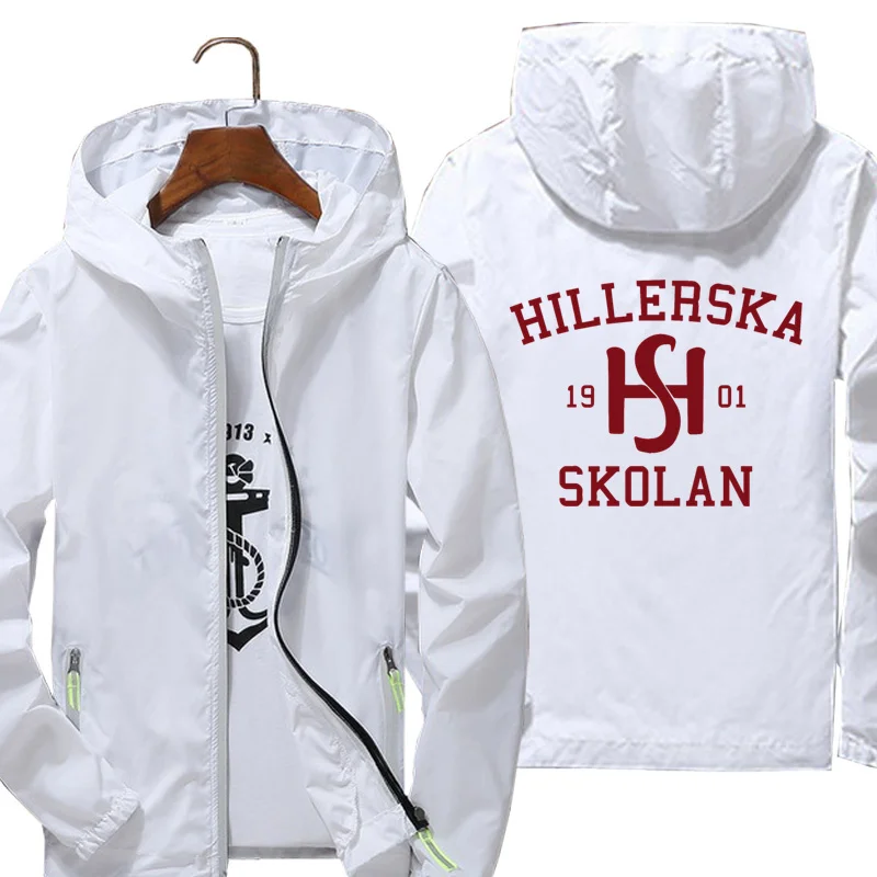 Мужская демисезонная ветровка с принтом Hillerska young 2021 | одежда