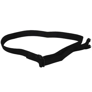 

Men Women Unisex Thick Canvas Web Woven Stretch Braided Belt With D-Ring Closure black