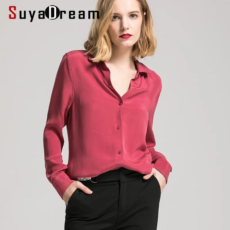 camisa feminina de seda