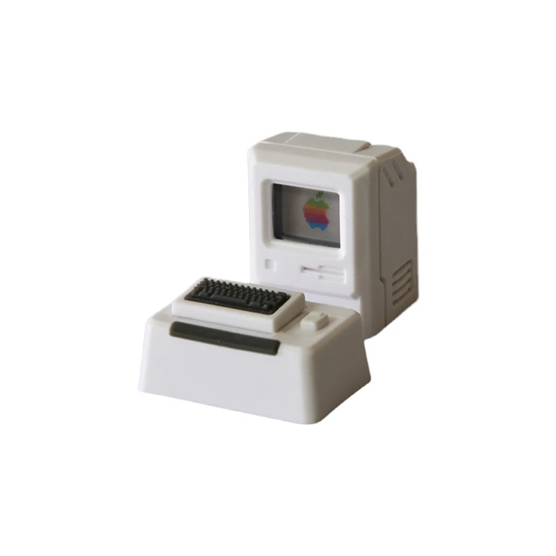 Персонализированные клавиши Apple Macintosh в стиле ретро с подсветкой креативный