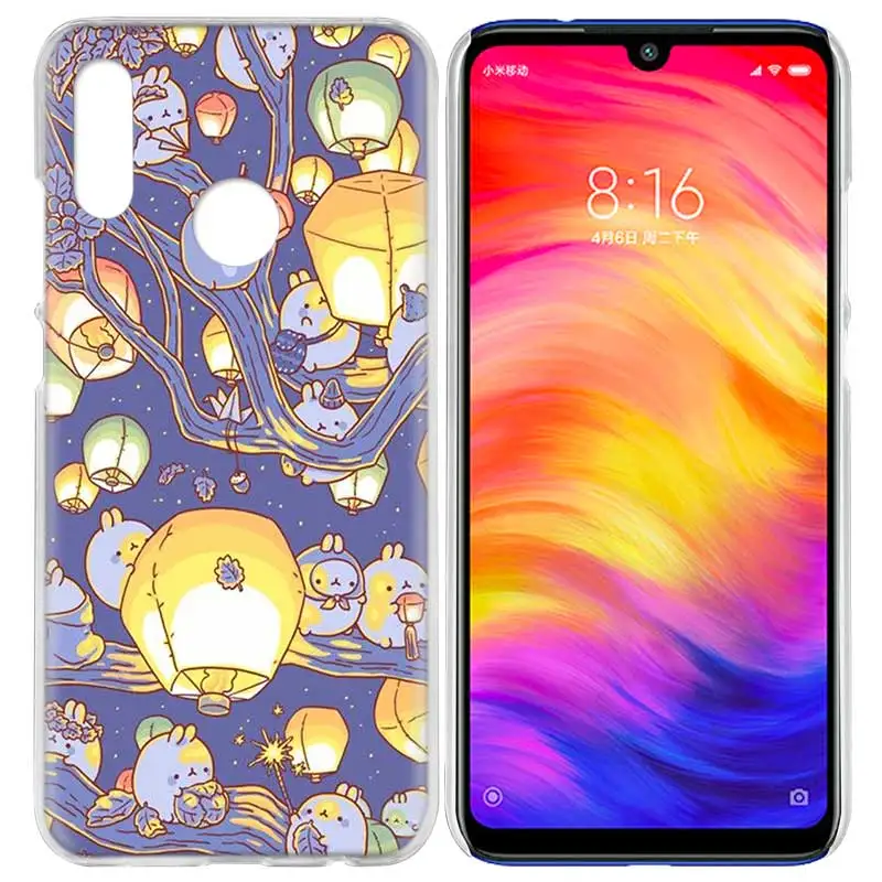 Чехол для Xiaomi Redmi Note 7 7A фотоаппаратов моментальной печати 7S 6 6A 5 Y3 K20 mi 8 до 9 лет CC9 CC9E A1 A2 A3 играть F1 Lite Pro Plus Molang кролика Симпатичные Kaw