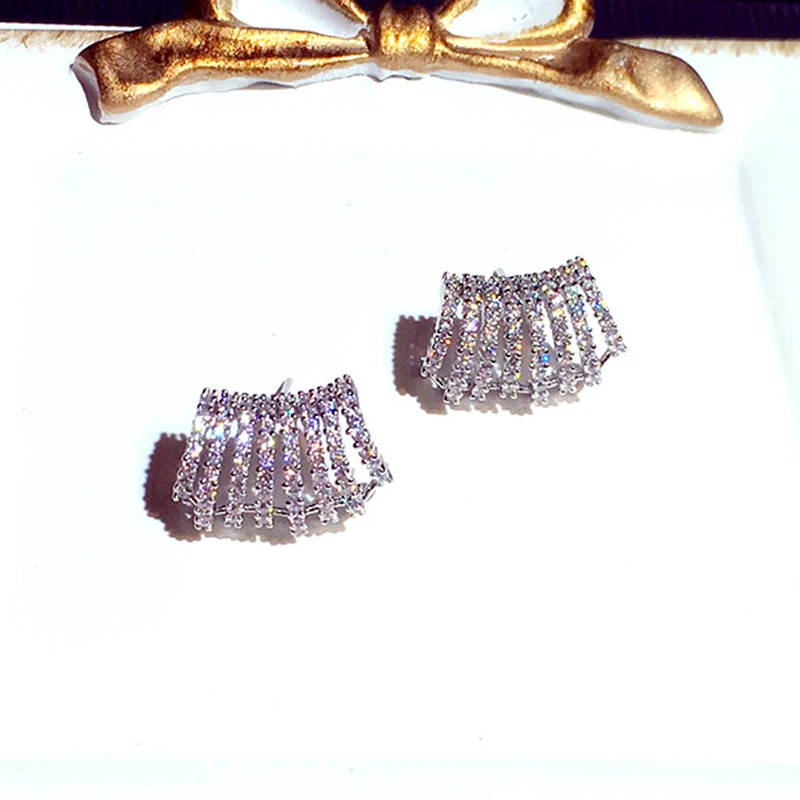 New Arrives Super Shine Micro Inlaid CZ Circle Earring for Women AAA Cubic Zirconia Luxurious Charm Stud Earrings Jewelry Gift - Image 6