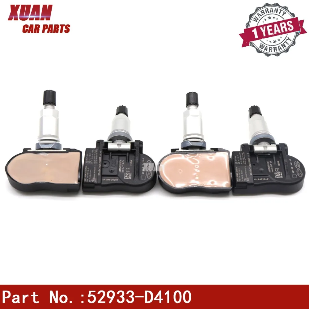 Xuan TPMS датчик давления в шинах для hyundai Elantra i30 Ioniq Kona Kia Niro Optima Sportage 433 МГц 52933-D4100