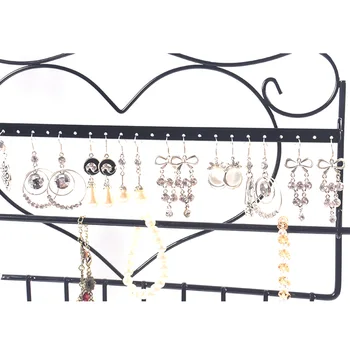 

Wall Hanging Shelf Decoration Rings Metal Jewelry Rack Home Bracelet Display Stand Organizer Shop Necklace Earrings Bedroom