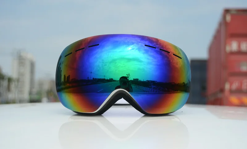 Для взрослых Лыжный Спорт очки большие сферические Gafas сноуборд мужские и женские лыжные очки двухслойные противотуманные