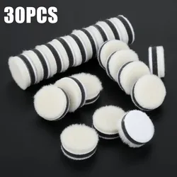 Premium Wool Polishing Pads - 30 Pack, 1 Inch for Professional Buffing and Cleaning