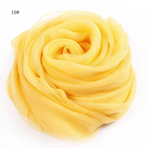 100x170cm Women 100% Natural Silk Scarf Shawl Female Pure Silk Scarves Wraps Solid Color Plus Size Shawls Long Beach Cover-ups 6