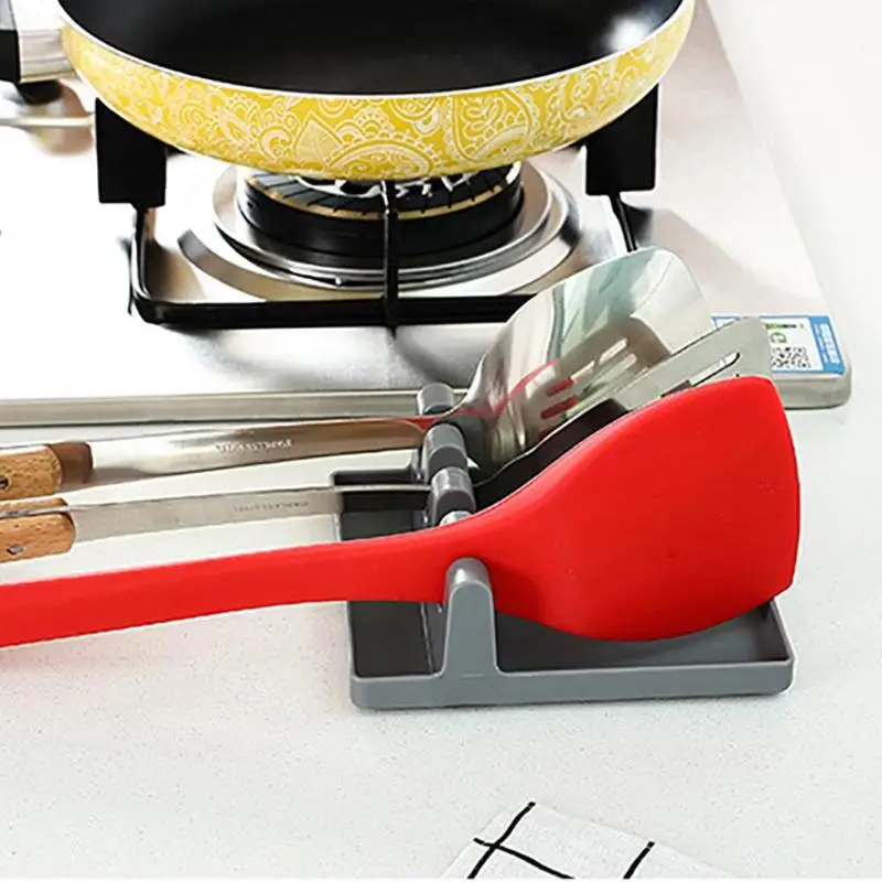 Силиконовый держатель крышки кастрюли для шпателя полка хранения посуды сливная