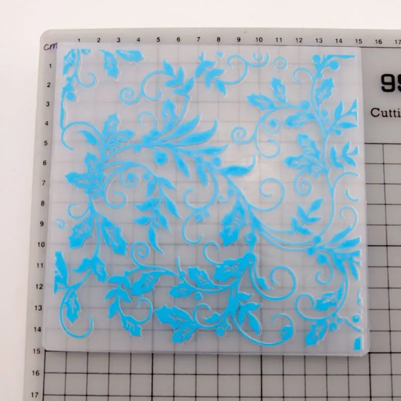 Пластиковая папка с тиснением шаблон DIY скрапбук фотоальбом карты Ремесло DIY лоза E65B