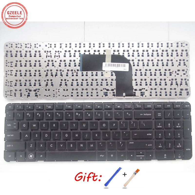 US Keyboard FOR HP Pavilion DV6-7000 DV6-7100 DV6-7200 DV6-7050ER English laptop keyboard Black with frame | Компьютеры и офис