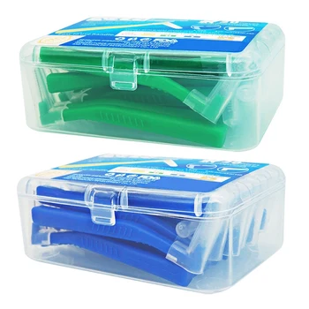 

ASUS L Shape Push-Pull Inter Brush 40Pcs Oral Care Teeth Whitening Tooth Pick Tooth Orthodontic Toothpick Toothbrus