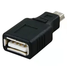 

2021 new mini USB male to USB female connector to transfer data synchronization OTG adapter suitable for mobile phone U disk